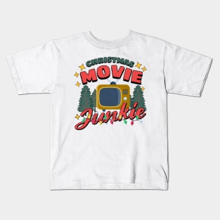 Christmas Movie Junkie Kids T-Shirt